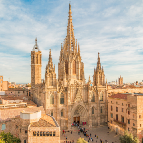 Building in Barcelona, Spain