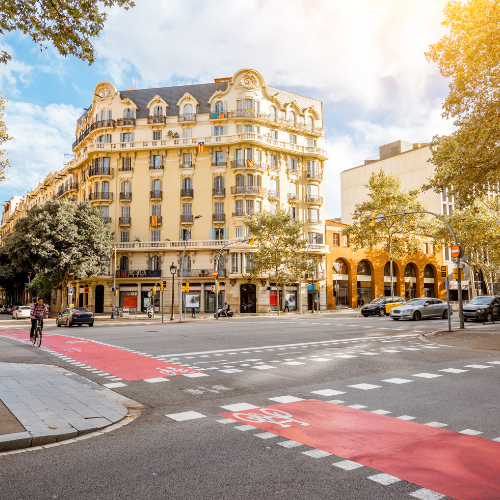 Street in Barcelona, Spain