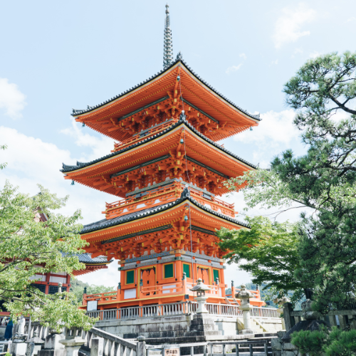 Building in Kyoto, Japan