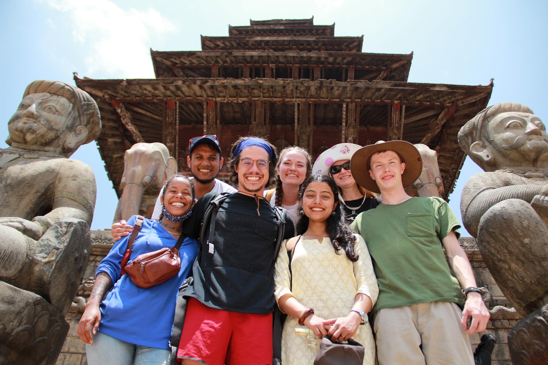 ASU students on their study abroad program in Nepal 