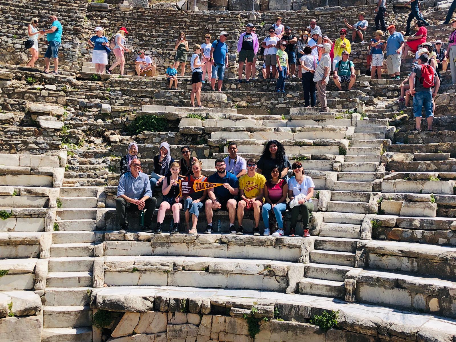 Barrett students on their study abroad program in Turkey
