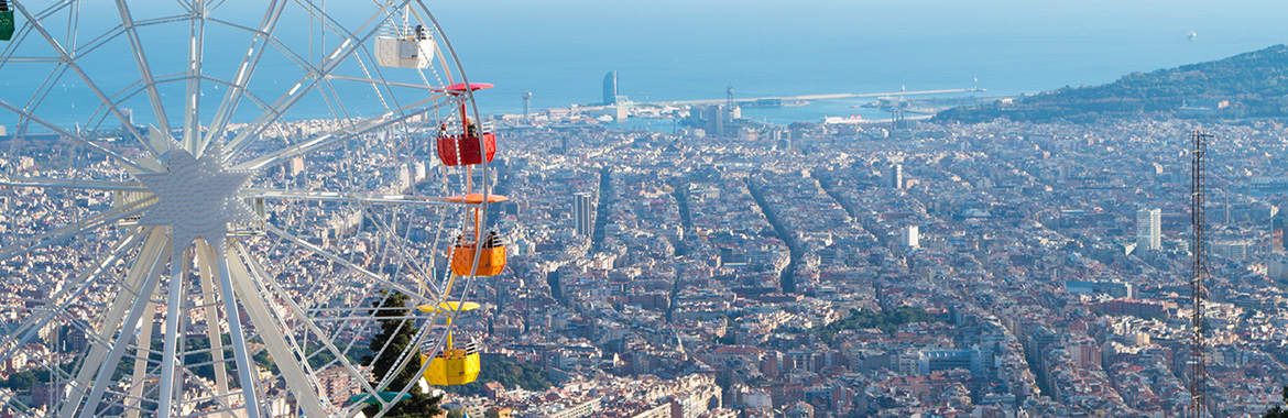 Photo of carousel over the city
