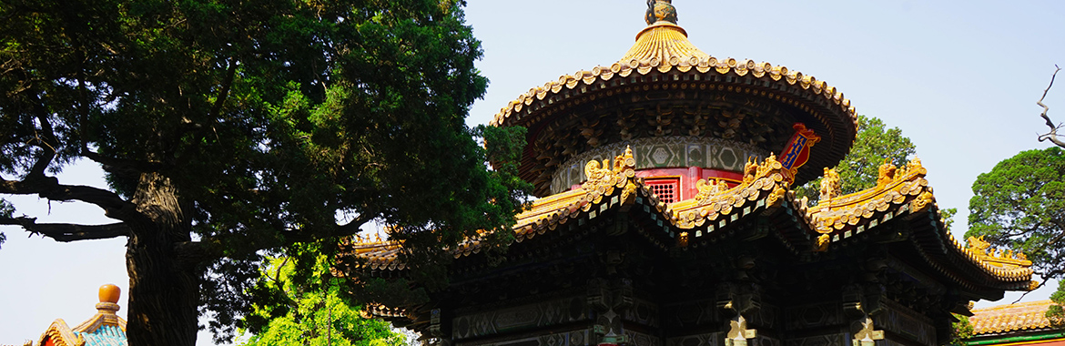 Roof of a historical oriental building