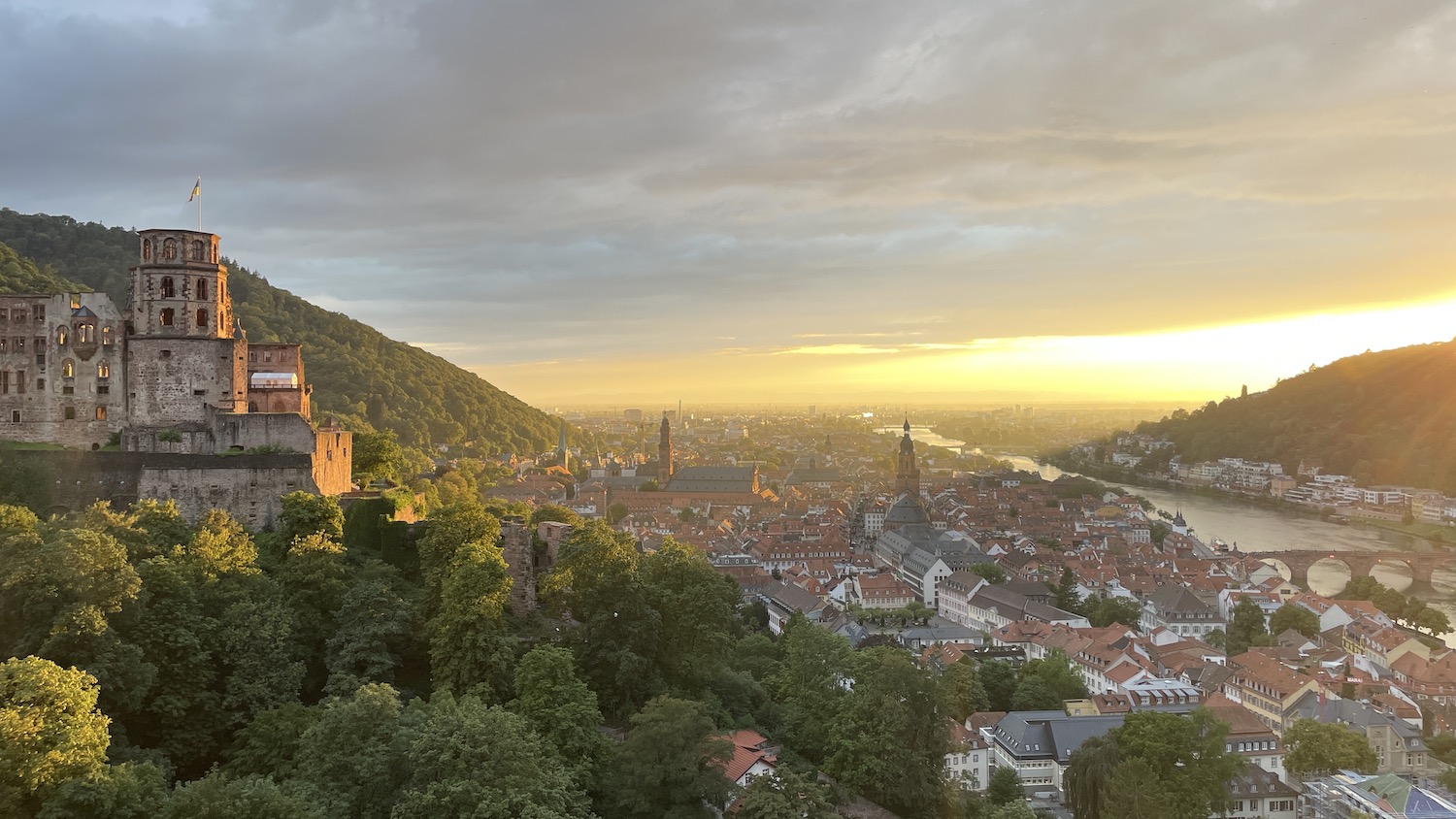 Sunset over Germany
